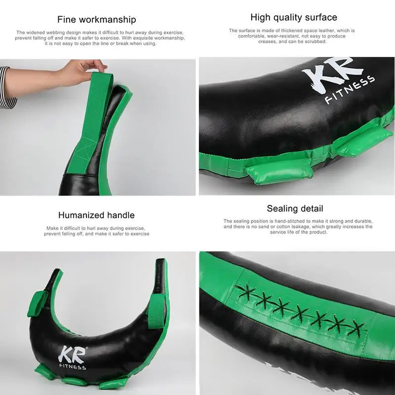 PU Boxing Training Bulgarian Power Bag Muays Thai Training Sand Sandbag 5-20kg Workout MMA Boxing Power Bag Empty Bag dropship