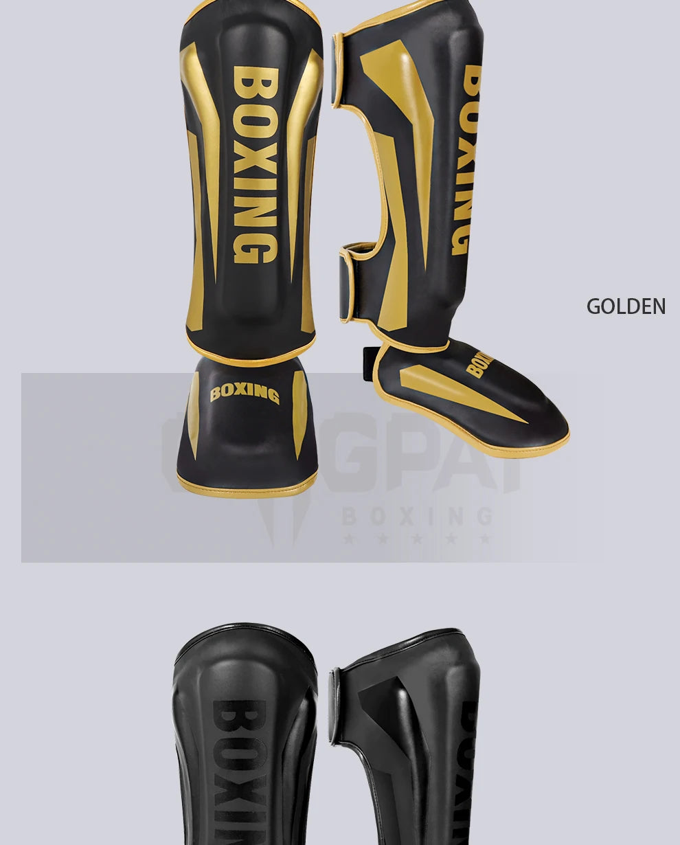 Muay Thai leg protection Sanda combat back of foot protection shin protection boxing thickened combat gear ankle protection