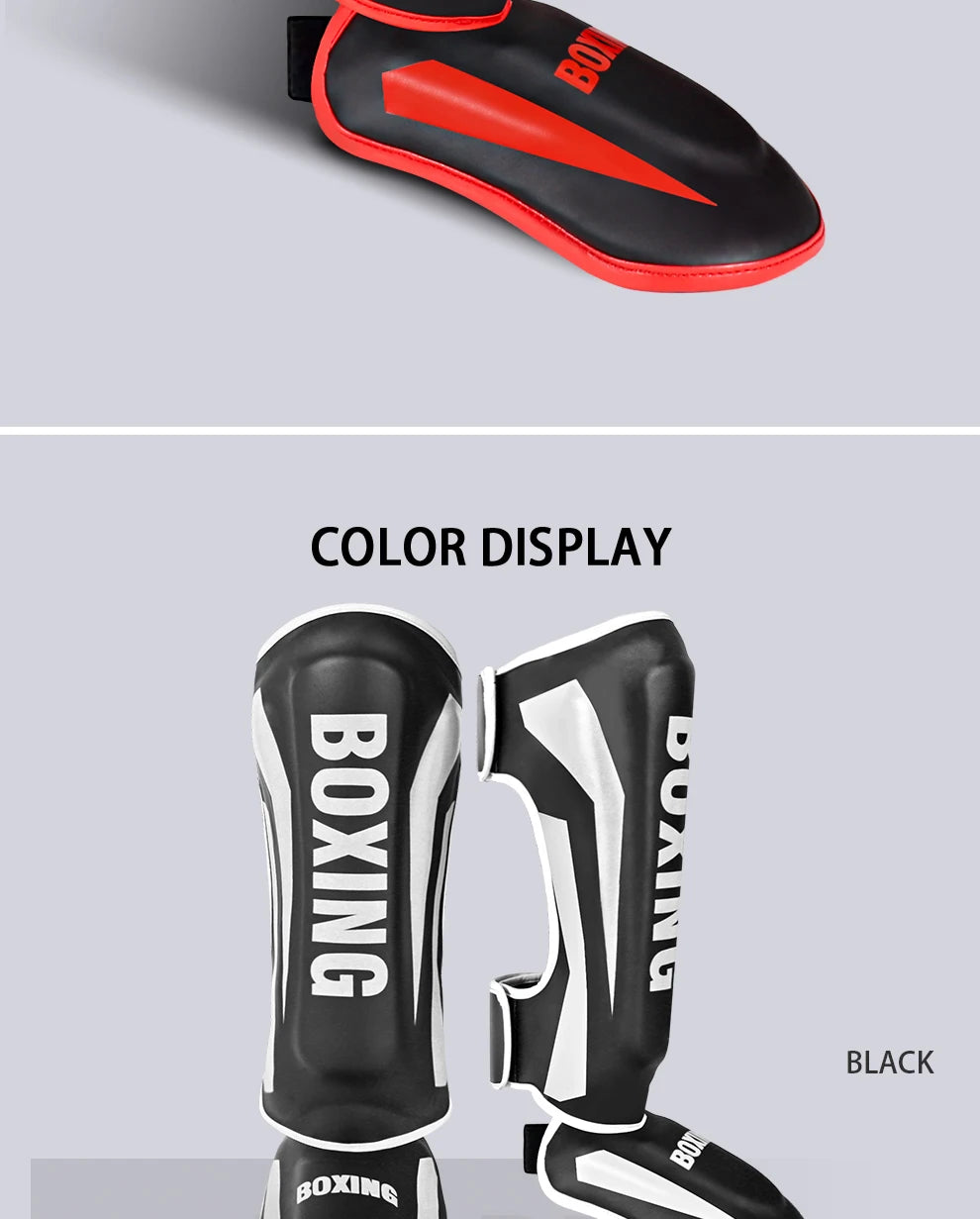 Muay Thai leg protection Sanda combat back of foot protection shin protection boxing thickened combat gear ankle protection