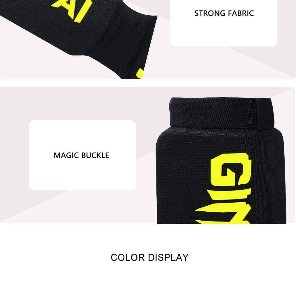 Cotton Boxing shin guards MMA instep ankle protector foot protection TKD kickboxing pad Muaythai Training Leg support protectors