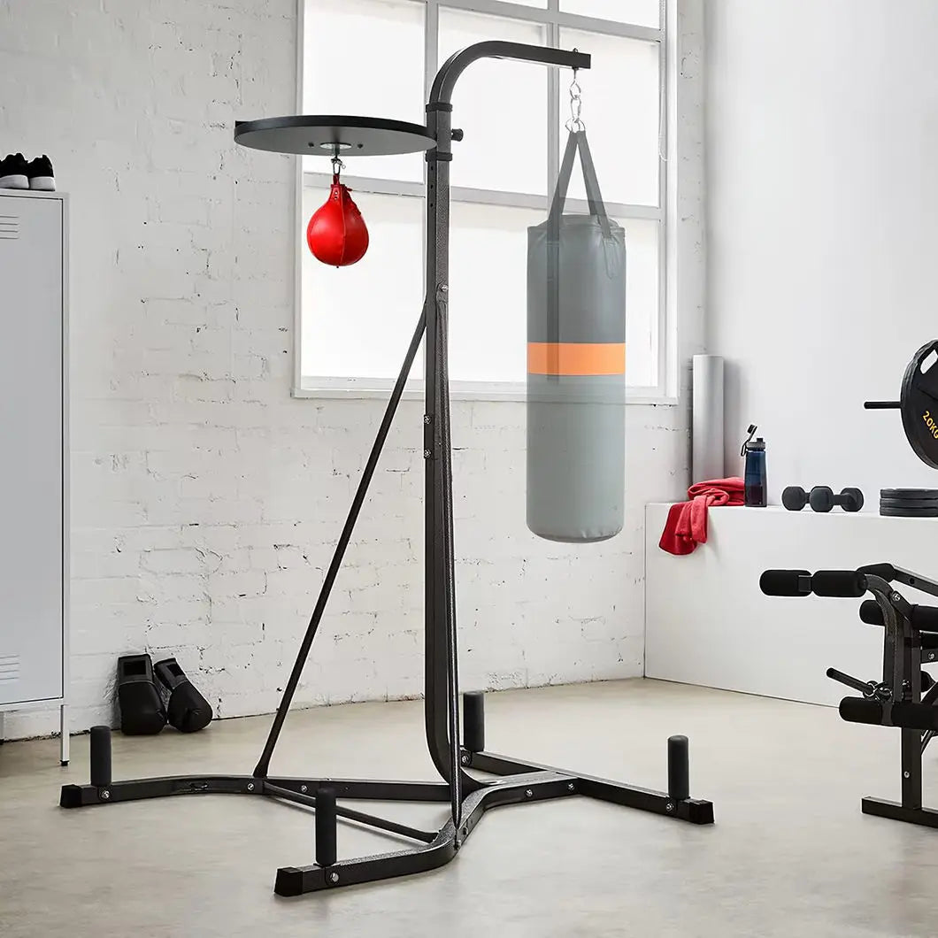 Boxing Bag Stand Premium Material Martial Arts Equipment For Heavy Bag Includes Speed Bag For Speed Training