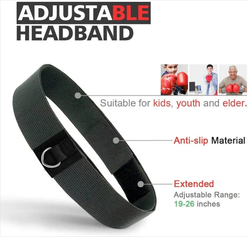 Headband Boxing Reflex Ball, Indoor Gym,Stretch Speed Punch Training,Headband Boxing Reaction Speed Ball, Boxing Combat Training