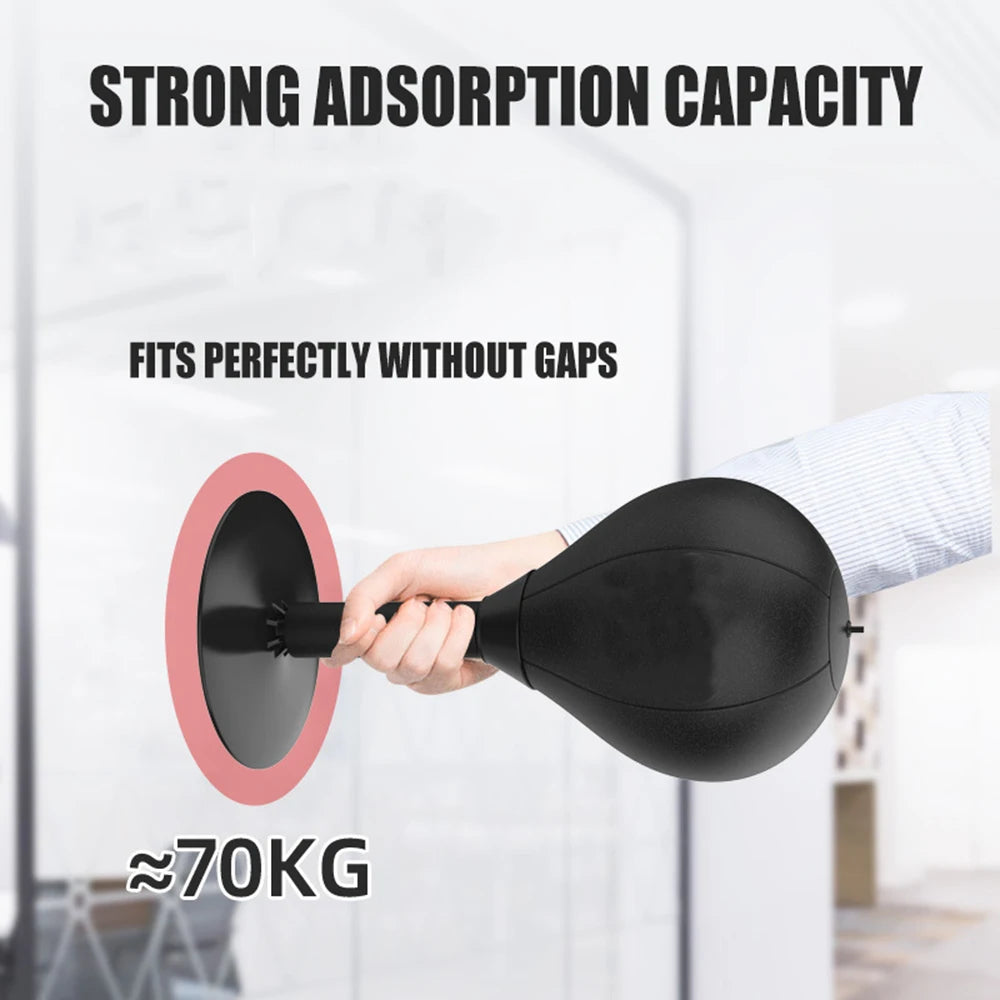 Stress Relief Boxing Bag Suction Cup Base Speed Ball Inflatable Foam Spring Fighting Speed Reflex Training Fitness Equipment